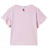 T-shirt enfants avec manches &agrave; volants lila 116