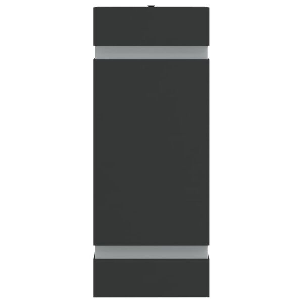 vidaXL Appliques murales d'ext&eacute;rieur 2 pcs noir acier inoxydable