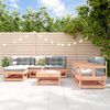 vidaXL Salon de jardin 7 pcs bois massif douglas