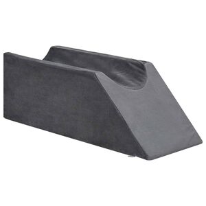 vidaXL Coussin pour les jambes Uni Gris