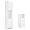 vidaXL Ensemble d'armoire de salle de bain 2 pc Blanc