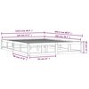 vidaXL Cadre de lit sans matelas noir 120x200 cm bois massif