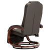vidaXL Fauteuil de massage TV inclinable marron similicuir