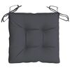 vidaXL Coussins de chaise lot de 2 anthracite 50x50x7 cm tissu oxford