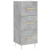 vidaXL Buffet Gris b&eacute;ton 34,5x34x90 cm Bois d'ing&eacute;nierie