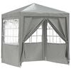 vidaXL Tente de f&ecirc;te Gris clair 200 x 200 x 240 cm PE et acier