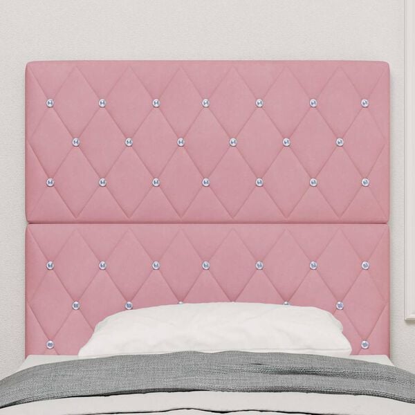 vidaXL T&ecirc;te de lit Rose 90 cm Velours