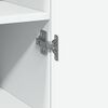 vidaXL Armoire de rangement mince blanc 50x42,5x225 cm