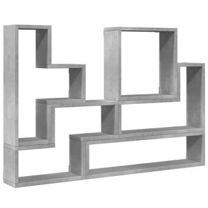 vidaXL &Eacute;tag&egrave;re murale sonoma gris 96x12x64 cm bois d'ing&eacute;nierie