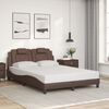 vidaXL Cadre de lit Viana sans matelas marron 140x190 cm similicuir