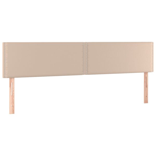 vidaXL Têtes de lit 2 pcs Cappuccino 80x5x78/88 cm Similicuir