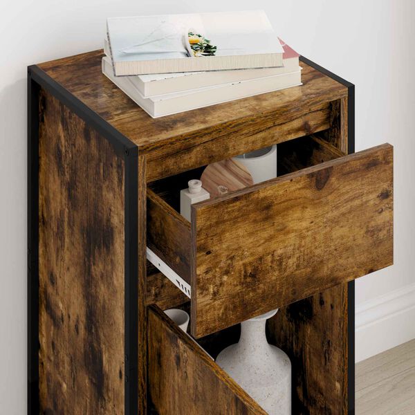 vidaXL Buffet Ch&ecirc;ne Fum&eacute; 81 x 36 x 150.5 cm Bois d'ing&eacute;nierie