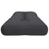 vidaXL Coussin de palette anthracite 120x40x12 cm tissu