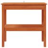 vidaXL Table console avec &eacute;tag&egrave;re Brun Cir&eacute; 80 x 40 x 75 cm Pin massif