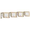 vidaXL Porte de chien pliable avec supports 8 pcs Ch&ecirc;ne Sonoma 60 cm
