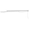 vidaXL Cadre de store r&eacute;tractable manuel Blanc 3,5 x 2 m Aluminium