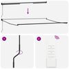 vidaXL Auvent r&eacute;tractable anthracite et blanc 4x3 m tissu et aluminium