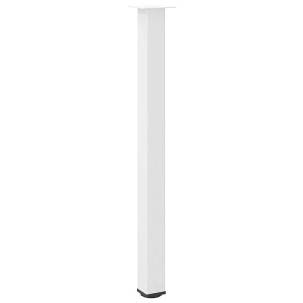 vidaXL Pieds de table de bar 4 pi&egrave;ces Blanc 110-112 cm Acier
