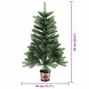 vidaXL Sapin de No&euml;l avec 150 LED avec support Vert 65 cm PE