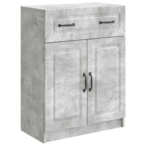 vidaXL Buffet Gris b&eacute;ton 66 x 34,5 x 87 cm Bois d'ing&eacute;nierie