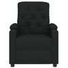 vidaXL Fauteuil inclinable Noir Tissu