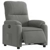 vidaXL Fauteuil inclinable électrique gris foncé tissu microfibre