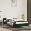 vidaXL Cadre de lit sans matelas vert fonc&eacute; 90x200 cm velours
