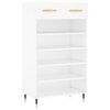 vidaXL Armoire &agrave; chaussures blanc 60x35x105 cm bois d'ing&eacute;nierie