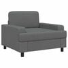 vidaXL Fauteuil Gris fonc&eacute; Tissu