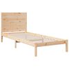 vidaXL Cadre de lit extra long sans matelas 90x220 cm bois massif