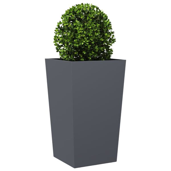 vidaXL Jardini&egrave;re anthracite 45x45x75 cm acier