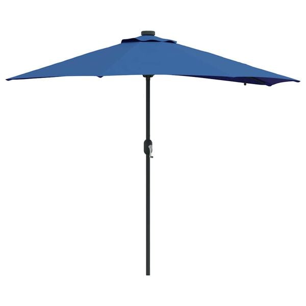 vidaXL Parasol de jardin Bleu 294 x 150 x 223 cm tissu