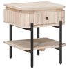 vidaXL Table de chevet faite main Blanc 40 x 35 x 45 cm