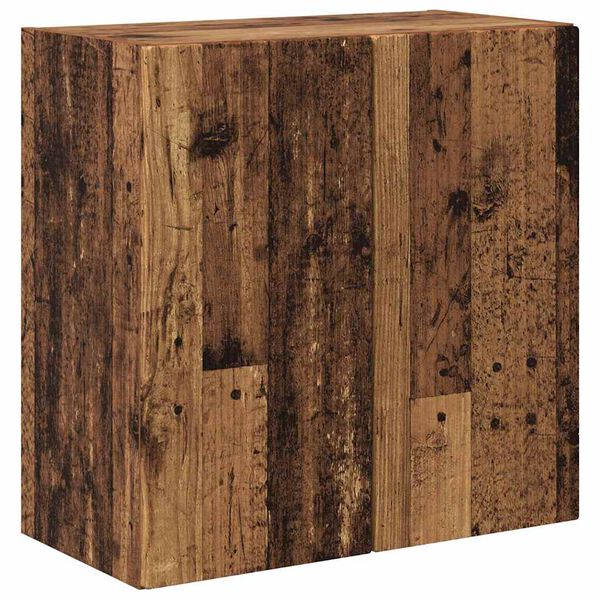 vidaXL Meuble TV mural Bois Ancien 59,5 x 31 x 60 cm Bois d'ing&eacute;nierie