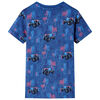 T-shirt pour enfants m&eacute;lange bleu fonc&eacute; 92