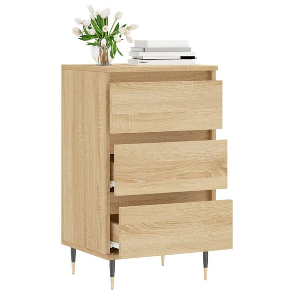 vidaXL Buffet ch&ecirc;ne sonoma 40x35x70 cm bois d'ing&eacute;nierie