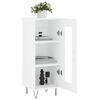 vidaXL Buffet blanc 34,5x34x90 cm bois d'ing&eacute;nierie