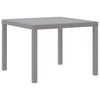 vidaXL Table de jardin pour repas Gris clair 100 x 100 x 73 cm