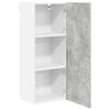 vidaXL Armoire suspendue avec porte Riga Gris b&eacute;ton 40 x 31 x 100 cm
