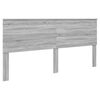 vidaXL Lit de Rangement Gris Sonoma 200 x 200 cm Bois d'ing&eacute;nierie