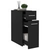 vidaXL Armoire d'apothicaire Noir 20x45,5x60 cm Bois d&rsquo;ing&eacute;nierie