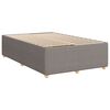 vidaXL Sommier &agrave; lattes de lit avec matelas taupe 120x190 cm tissu
