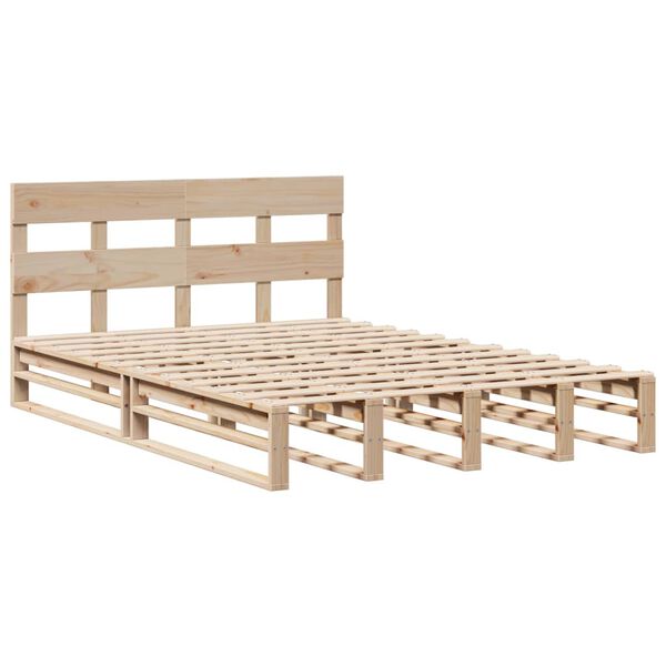 vidaXL Cadre de lit sans matelas 135x190 cm bois de pin massif