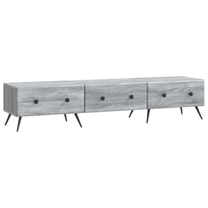 vidaXL Meuble TV Sonoma gris 147 x 34,5 x 30 cm Bois d'ing&eacute;nierie