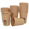 vidaXL Tasses à café en papier 1000 pcs 12oz 300ml marron