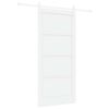 vidaXL Porte coulissante ORKDAL 93 x 202 cm Bois d'ing&eacute;nierie Blanc