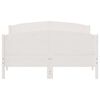 vidaXL Cadre de lit sans matelas blanc 150x200 cm bois de pin massif