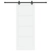 vidaXL Porte coulissante ORKDAL Blanc 93 x 232 cm Pin massif