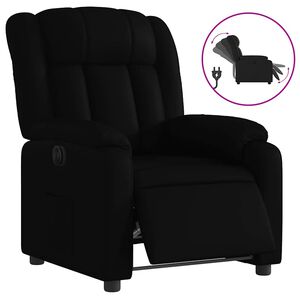 vidaXL Fauteuil inclinable &eacute;lectrique Noir Similicuir