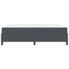 vidaXL Cadre de lit avec matelas Gris fonc&eacute; 200 x 200 cm tissu